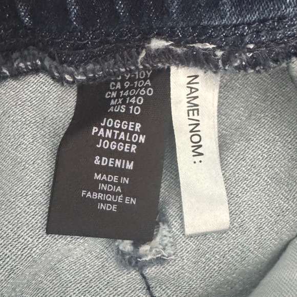 H&M kids Blue Denim Jogger Pants size 9-10 - Picture 2 of 11